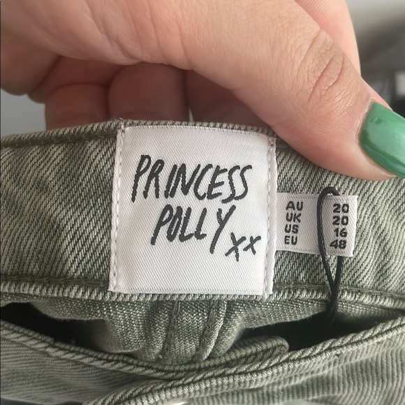 Olive Green Cargo Skirt - Picture 3 of 6